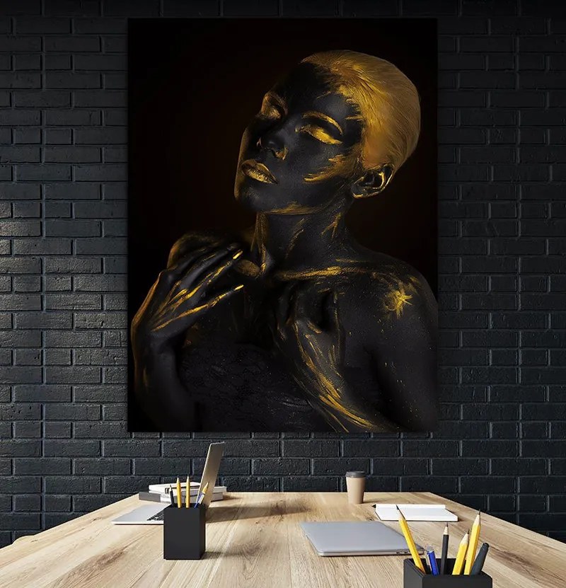 Tablou canvas Tribal Gold 120x80 cm