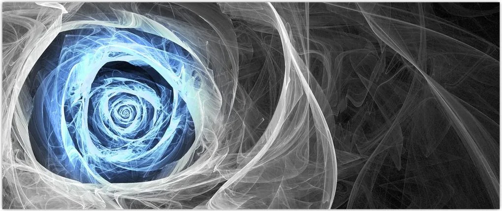 Tablou - Abstract Rose Blue (120x50 cm)