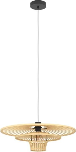 Eglo 44012 - Lustră suspendată LYDNEY, 1xE27/40W/230V, bambus