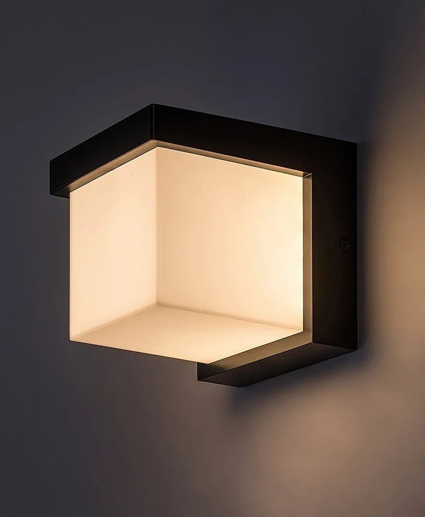 Aplica LED de perete pentru exterior IP54 Andelle negru