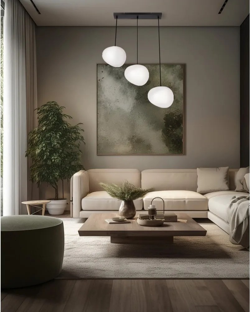 Lustră alb-negru Stones – Candellux Lighting