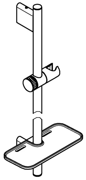 GROHE 26603DA0 - Bară de duș RAINSHOWER SMARTACTIVE 900 mm, finisaj bronz