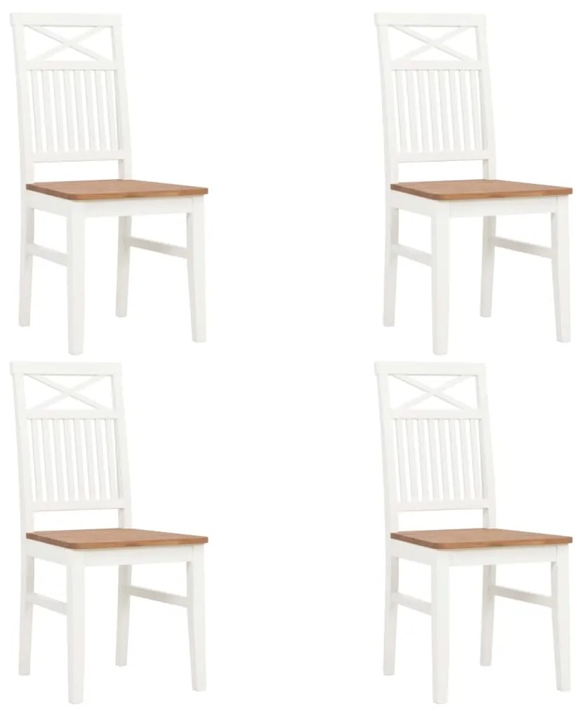 276426 vidaXL Set mobilier de bucătărie, 5 piese, lemn masiv de stejar