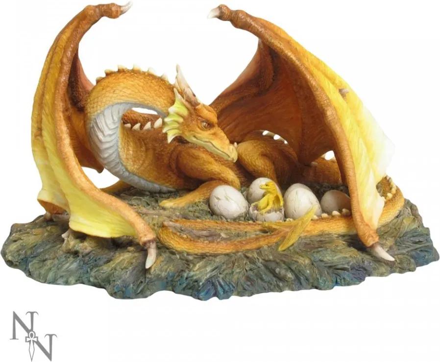 Statueta dragon cu pui The Brood 21 cm