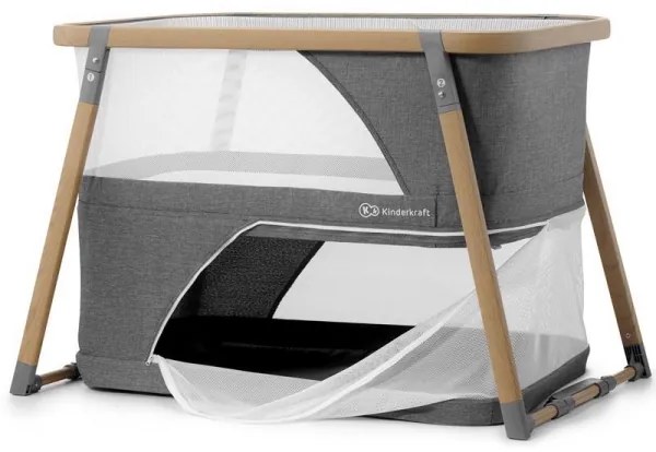 Pătuț de voiaj KINDERKRAFT  4 în 1 SOFI gri