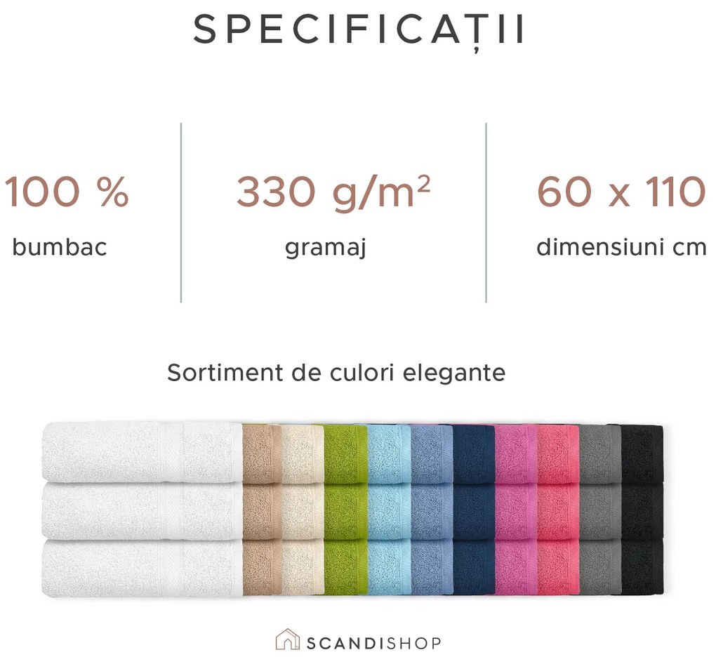 Proso CLARYSSE ELEGANCE 60x110 cm bej, 100% bumbac