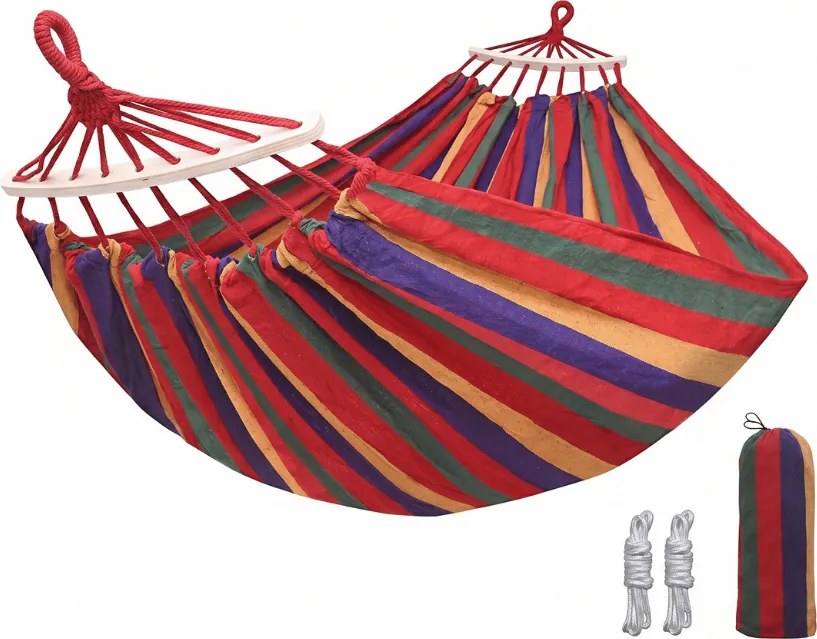 Hamac ZENVIO COMFORT 200x80 cm, rosu + geanta gratuita