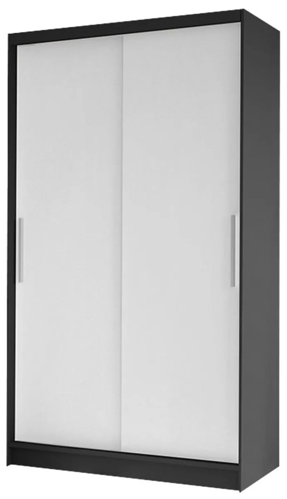 Dulap de haine Keira I (Negru + Alb). 1060170