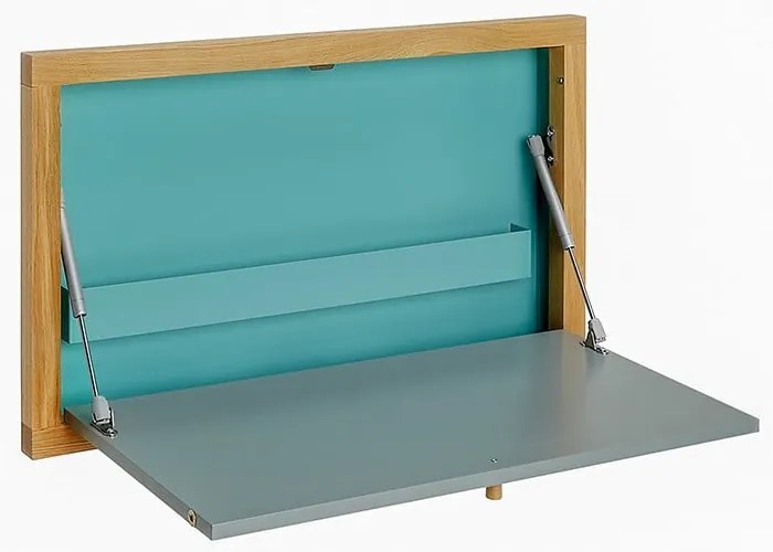 Masă extensibilă de perete Woodman Banti, albastru