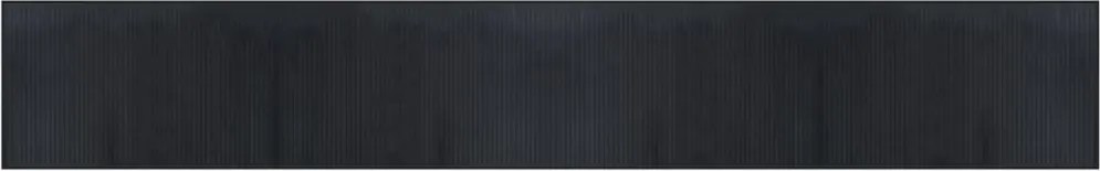 vidaXL Covor dreptunghiular, negru, 60x400 cm, bambus