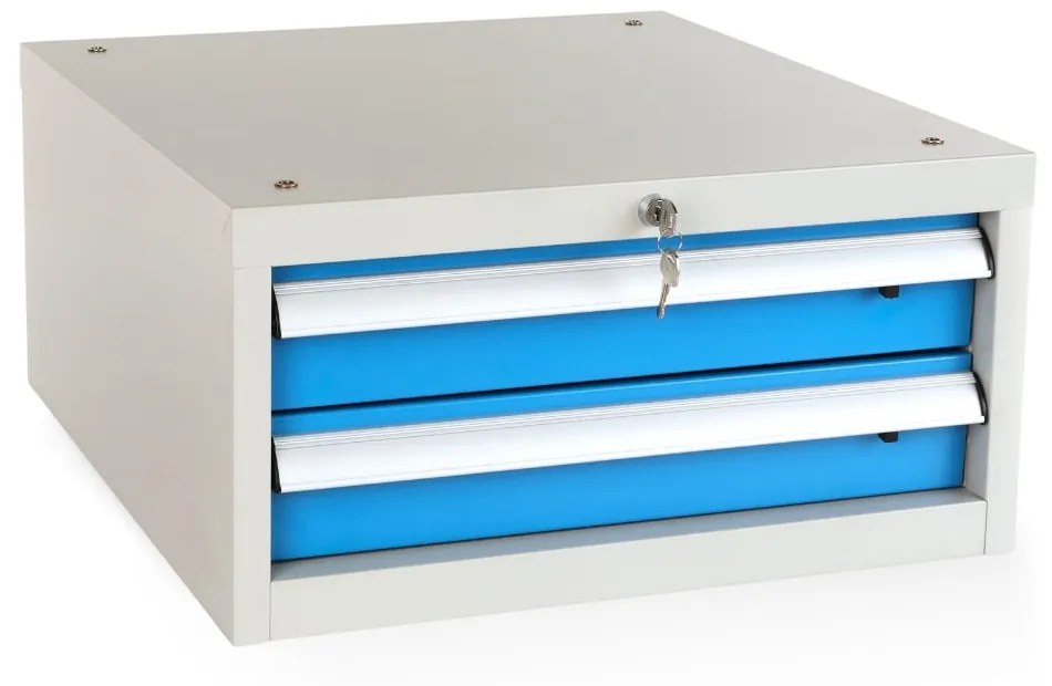 Masa atelier Solid MDF-21, 180 cm, 2 cutii suspendate, negru