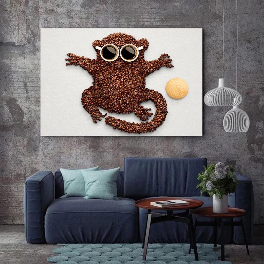 Tablou Canvas - Coffee Monkey 80 x 125 cm