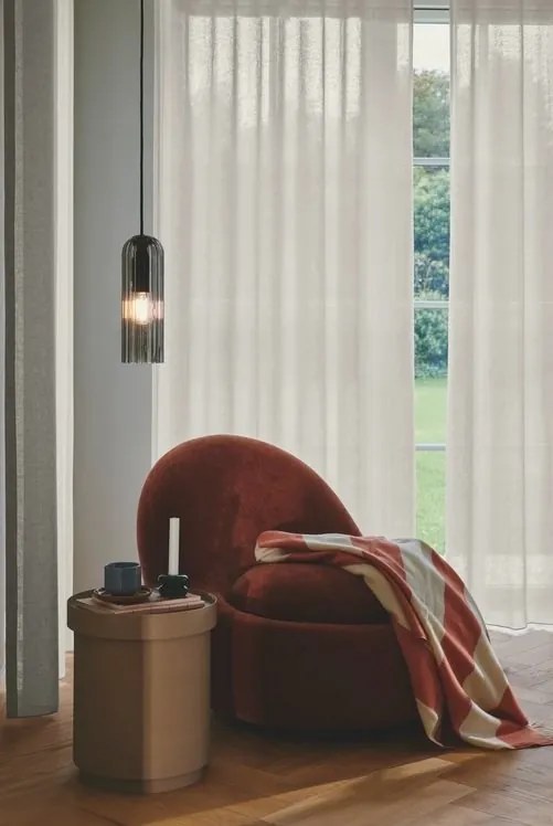 Lustra/Pendul design nordic Miella fumuriu