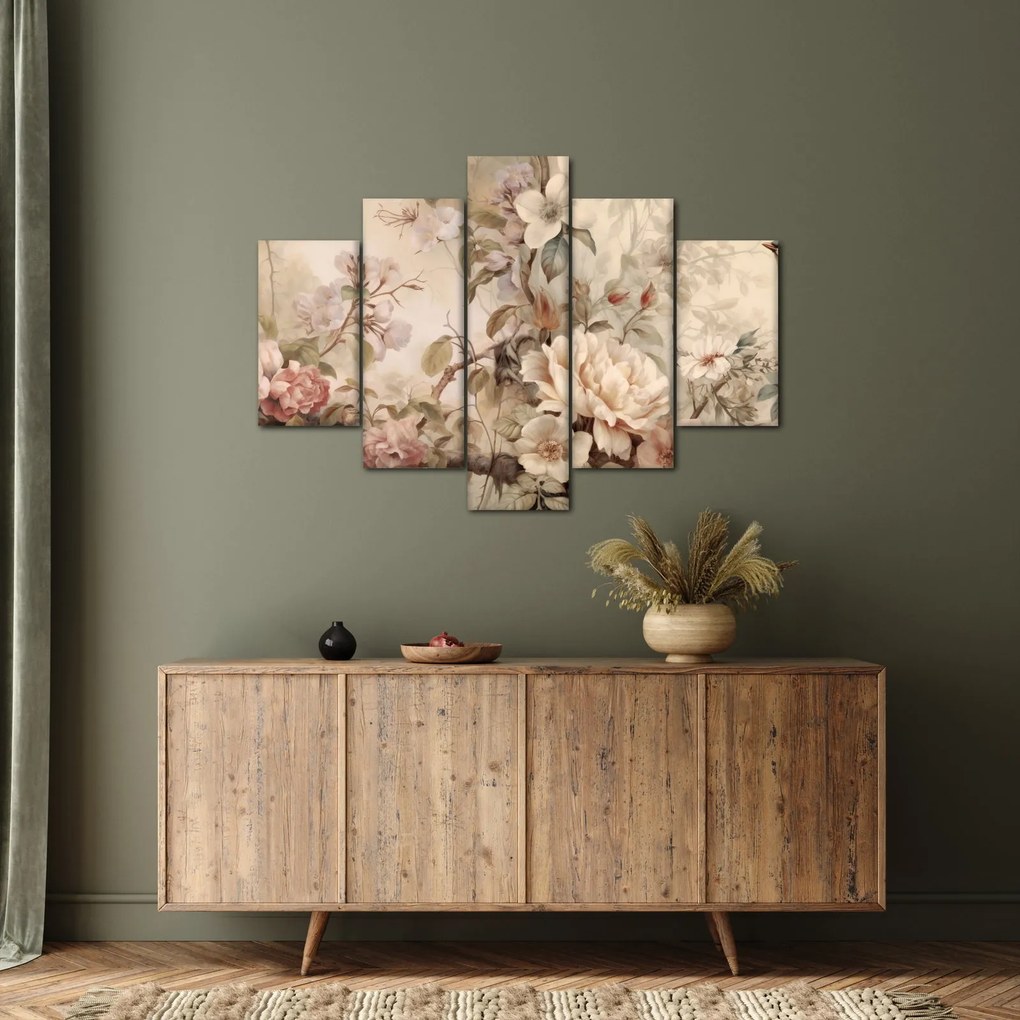 Tablou - Vintage pictura pasăre (150x105 cm)