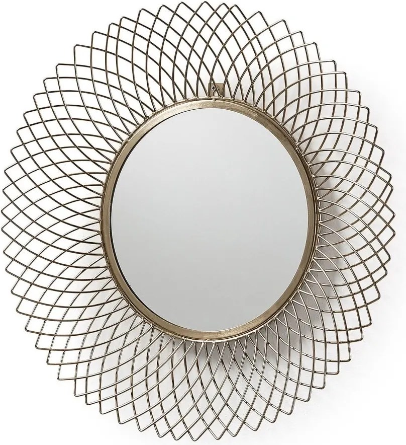 Oglinda decorativa din tije metalice finisaj alama JUICE AA0903R53 JG