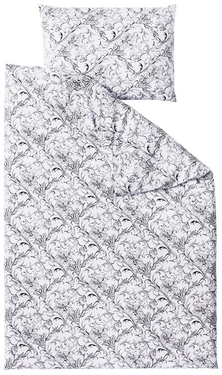 Lenjerie de bumbac alb ZUZANA Dimensiune lenjerie de pat: 70 x 90 cm | 140 x 200 cm