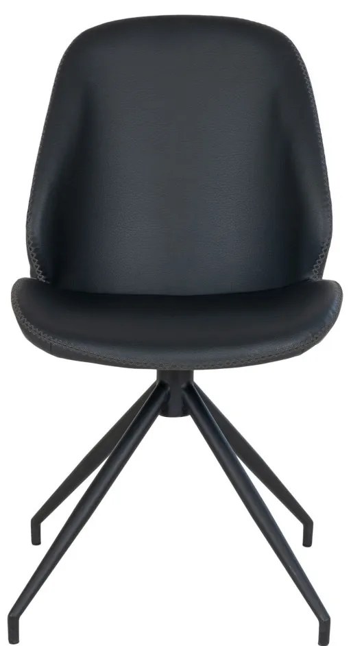 Scaun Monte Carlo rotativ din piele ecoblack