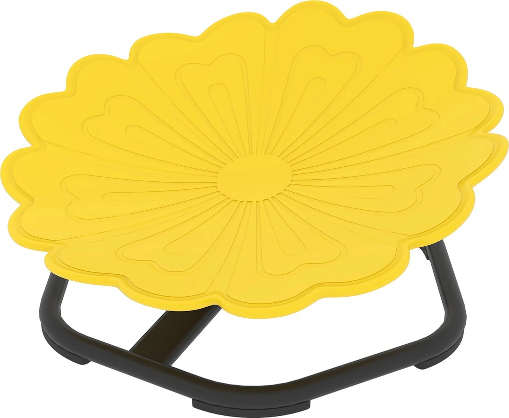 AIYAPLAY Scaun pivotant senzorial pentru copii, șezut pivotant pentru antrenamentul echilibrului și coordonării, galben | Aosom Romania