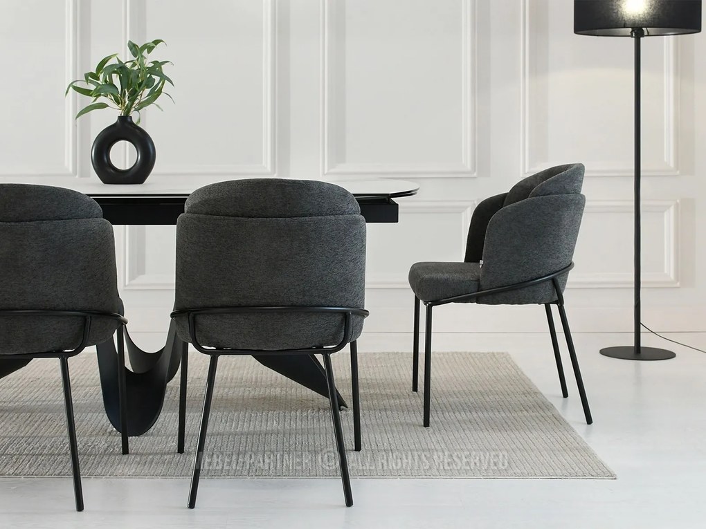 Scaun Conor (grafit + negru). 1111010