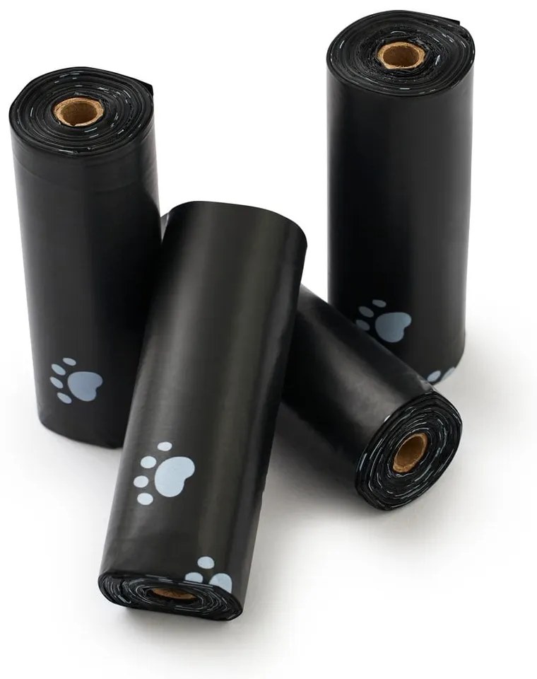 Set de saci pentru litieră pisici negru 4 buc. 11x18 cm Biala – Rotho