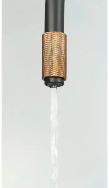 Baterie pentru chiuvetă Deante ASTER BCA_B64M, negru/alamă