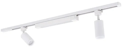 Spot LED pe șină TRACER 2xGU10/10W/230V + LED/20W, 1 m, alb