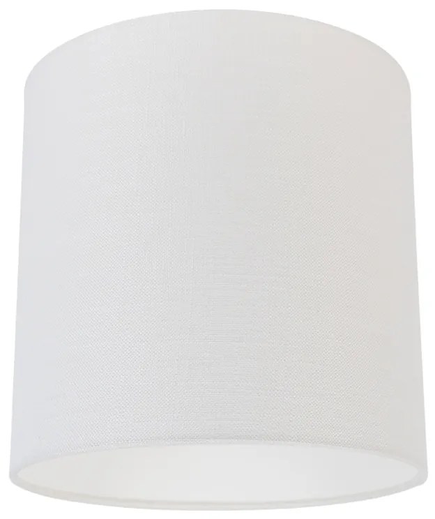 Abajur din stofă alb 25/25/25