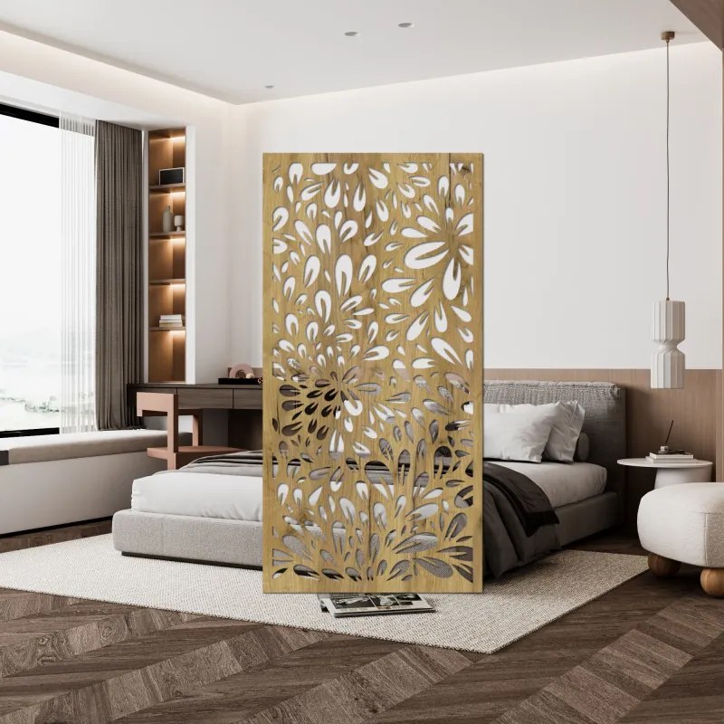 SENTOP | Pictură abstractă cu flori pe perete | PINIIA