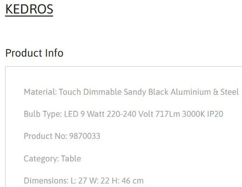 Lampa de masa LED cu spot directionabil stil minimalist KEDROS alb
