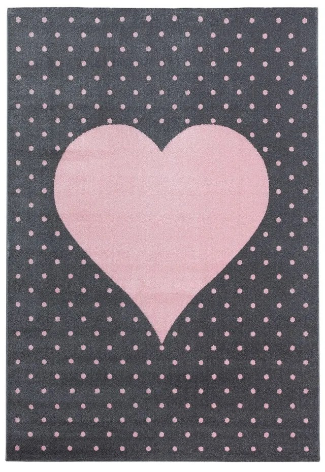 Covor pentru copii roz/gri 80x150 cm Bambi – Ayyildiz Carpets