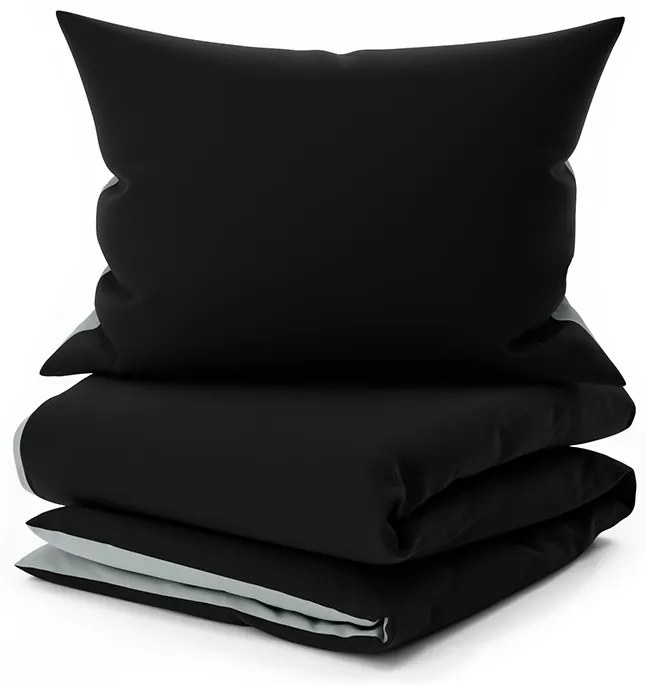 Lenjerie de pat din bumbac gri MONOCROMAT Dimensiune lenjerie de pat: 70 x 90 cm | 140 x 200 cm
