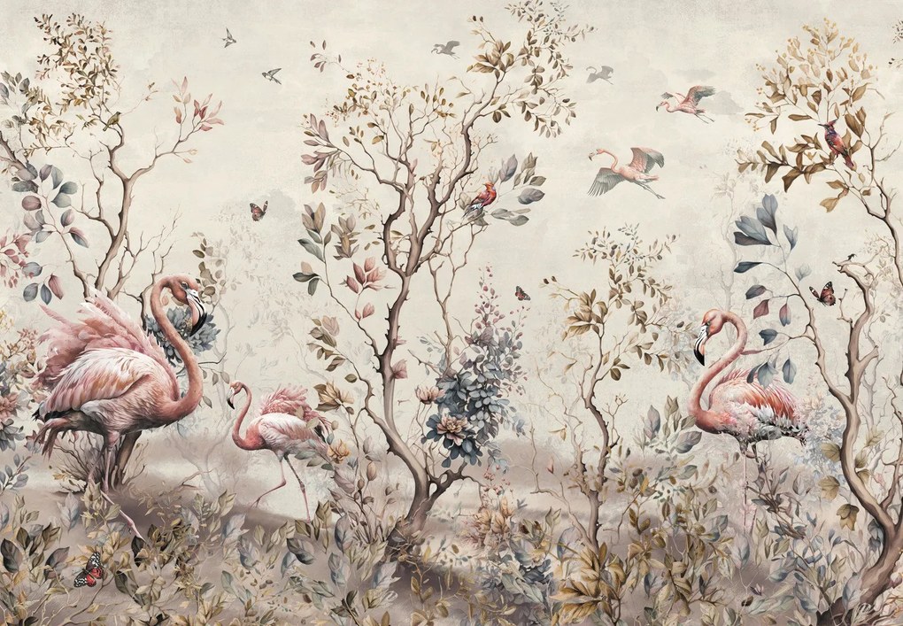Fototapet - Flamingo (147x102 cm)