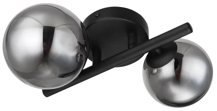 Aplica 2L design modern Riha negru