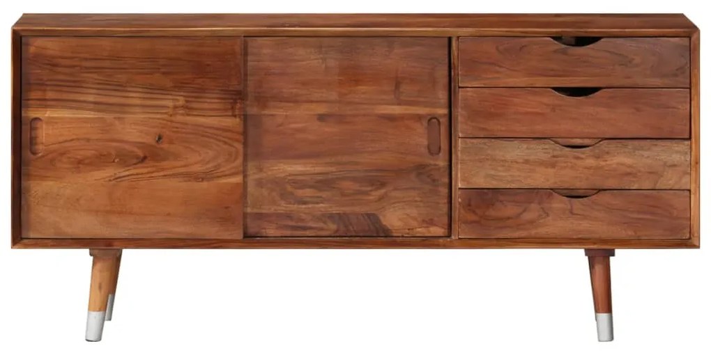 Comoda TV, 118x30x55 cm, lemn masiv de acacia 1, lemn masiv de acacia