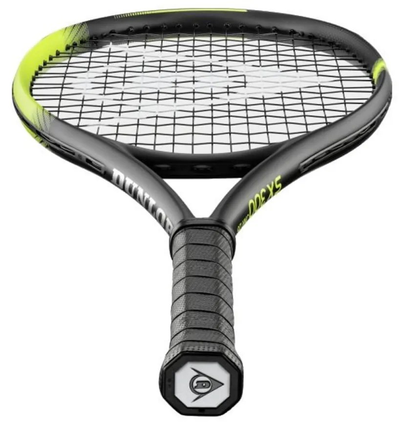 Racheta de tenis pentru copii si incepatori Dunlop™ SX 300 Junior 26 PRO, Din aluminiu, Lungime 66 cm, 12 ani plus, Negru cu Verde