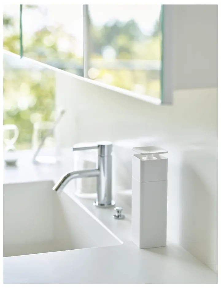 Dozator / dispenser de săpun Yamazaki Tower, 250 ml, alb