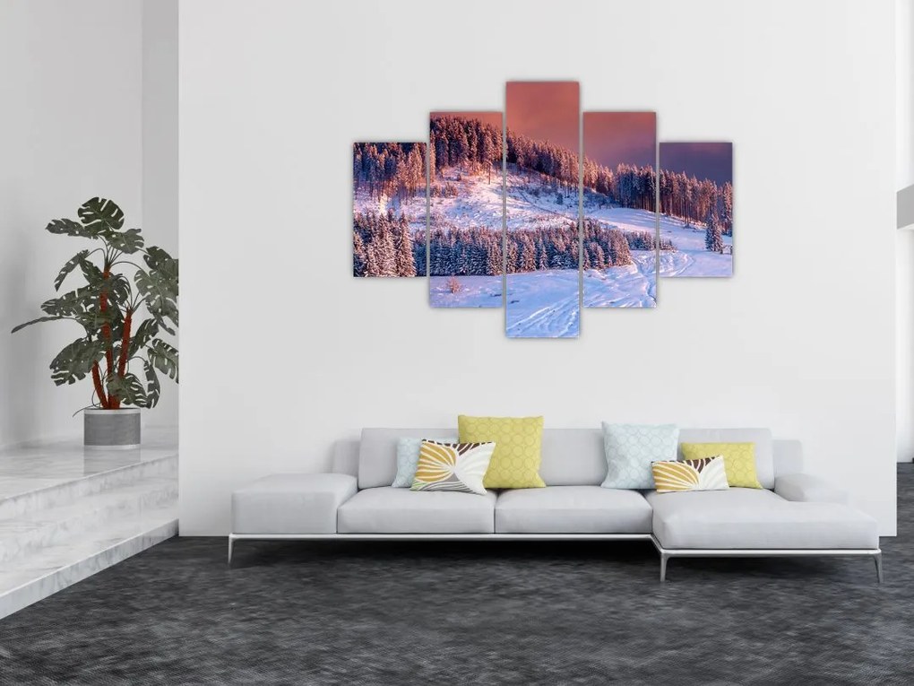 Tablou - Peisaj de iarnă (150x105 cm)
