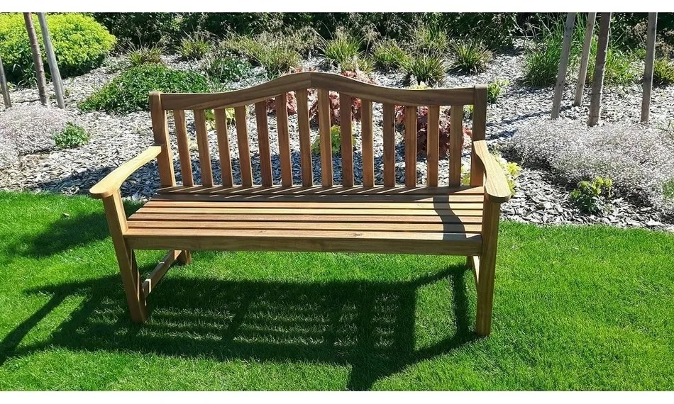 Bancă din lemn Margarita natural, 180 cm