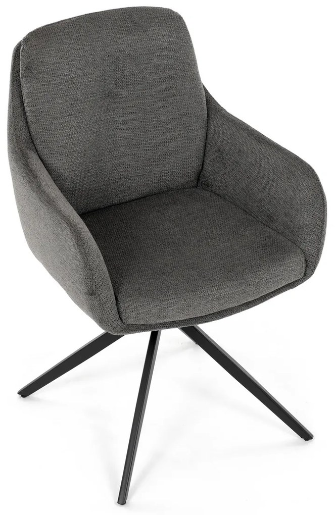 Set de scaune de sufragerie cu mecanism deîntoarcere DCH-P3174 GREY2, 2 buc.