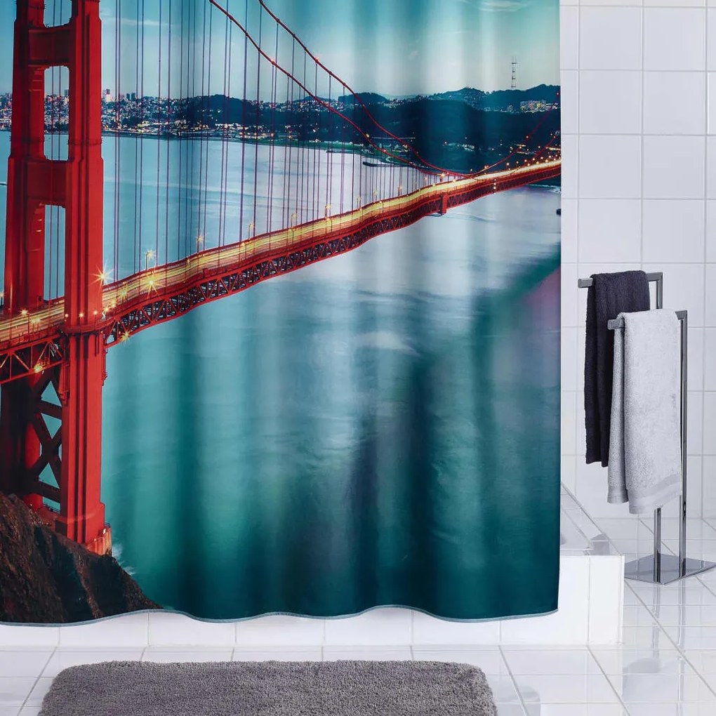 RIDDER Perdea de dus San Francisco, 180 x 200 cm