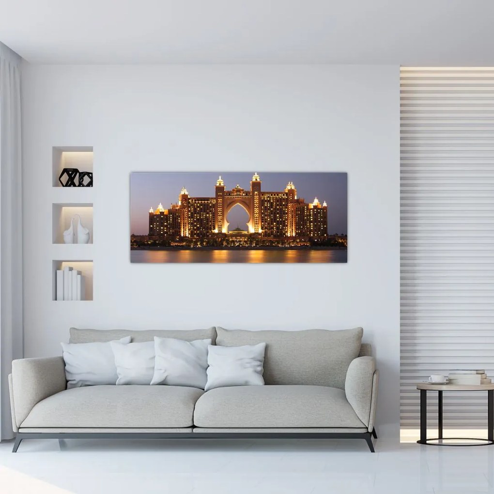 Tablou construcției în Dubai (120x50 cm)