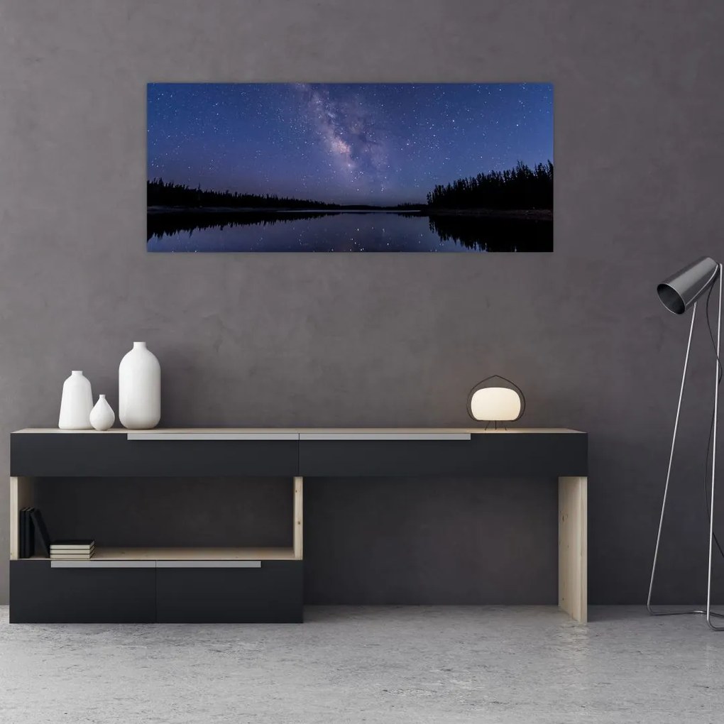 Tablou cu cerul nocturn (120x50 cm)