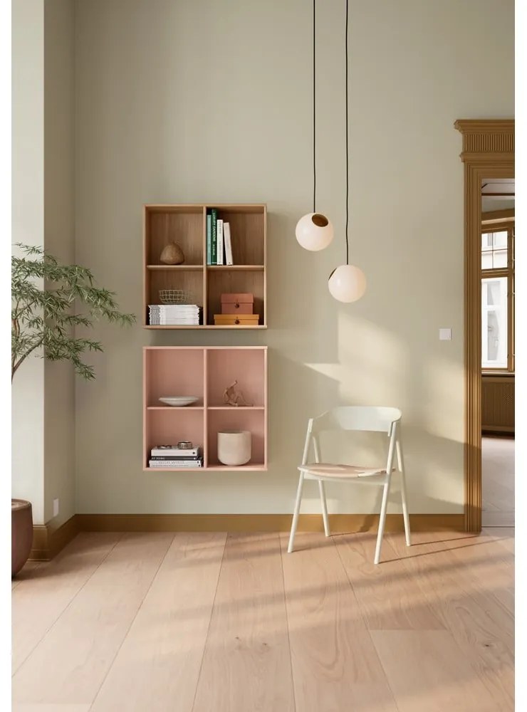 Bibliotecă roz suspendată 70x70x27 cm Mistral – Hammel Furniture