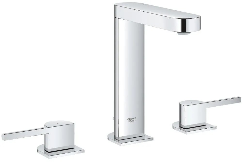 Baterie chiuveta baie Grohe Plus, dubla comanda, cu ventil pop-up