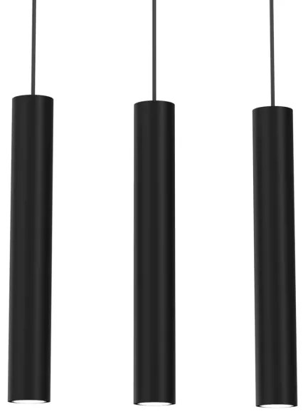 Lustră pe cablu HUDSON 3xGU10/8W/230V neagră