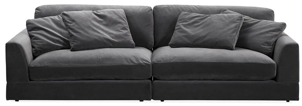 Canapea modulară Riverton K107 Gri, 284x120x67cm, Tapiterie, Picioare: Plastic