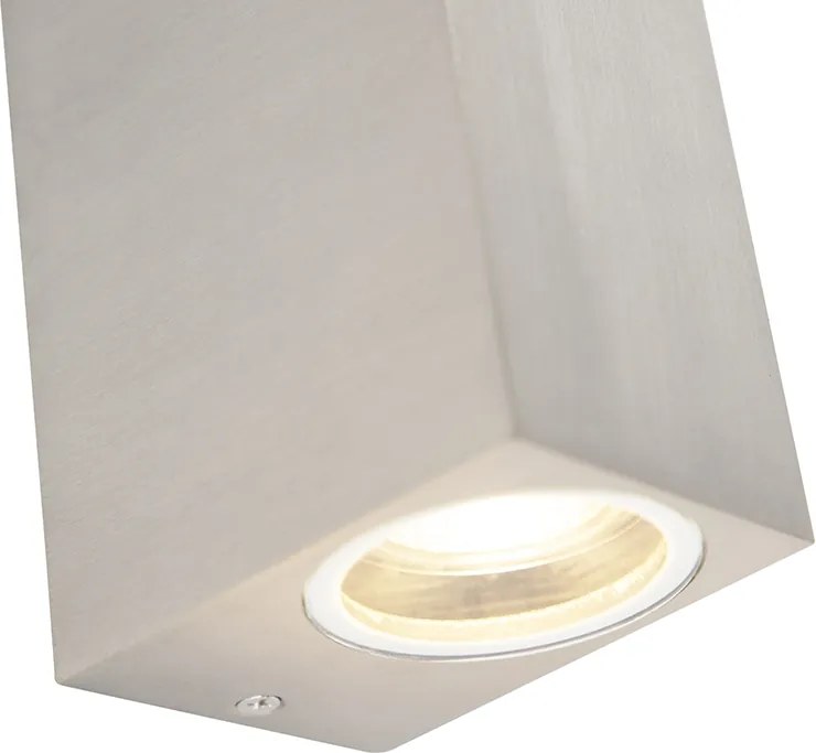 Aplică modernă din aluminiu cu 2 lumini IP44 - Baleno