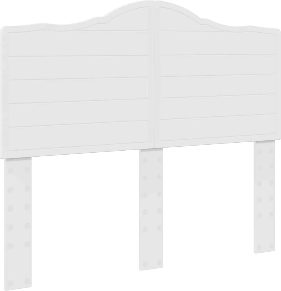 vidaXL Tăblie cap Alb Lucios 135 cm Lemn compozit