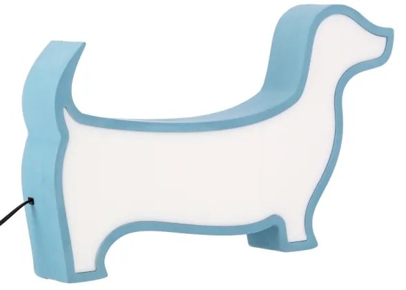 Lampă de masă pentru copii DOG, LED 12W/230V, albastră