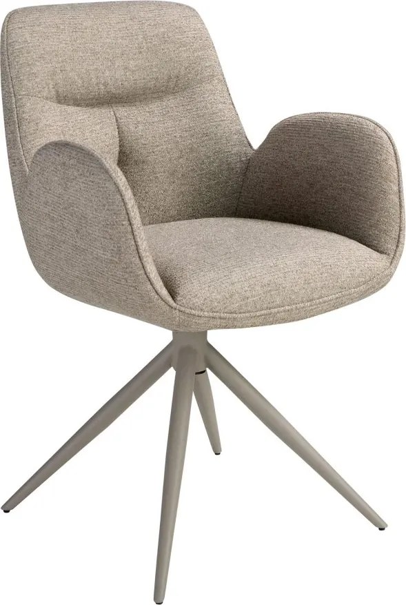 Scaun modern pivotant Beige fabric